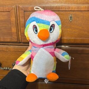 Nanco rainbow penguin plush stuffed animal